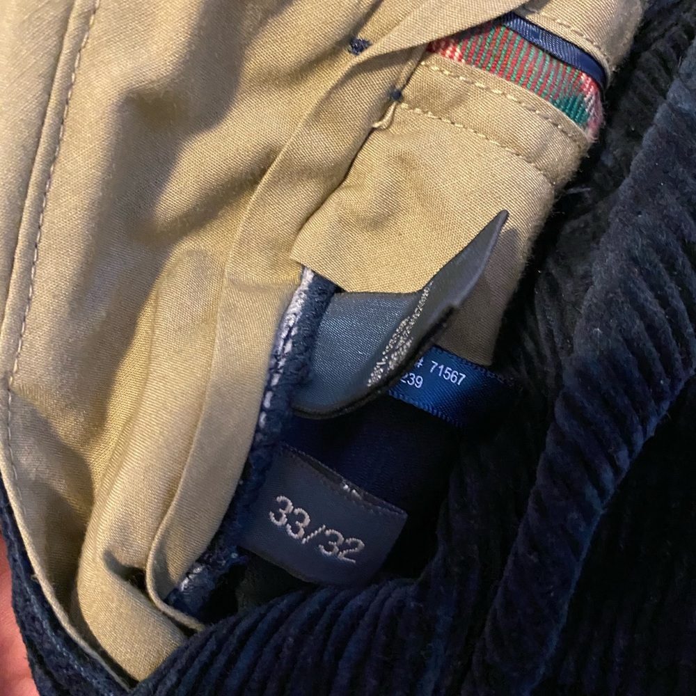 Polo Ralph Lauren navy blue corduroy pants - Picture 2 of 2
